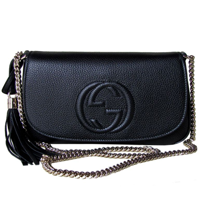 グッチ GUCCI ショルダーバッグ レディース ソーホー SOHO レザー チェーンバッグ ブラック 336752 A7M0G 1000 - 商品画像 3