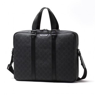 グッチスーパーコピー ブリーフケース(2WAY仕様)/GG SUPREME /ダークグレー グレー系337081 khn7r 1078 メンズ - 商品画像 2