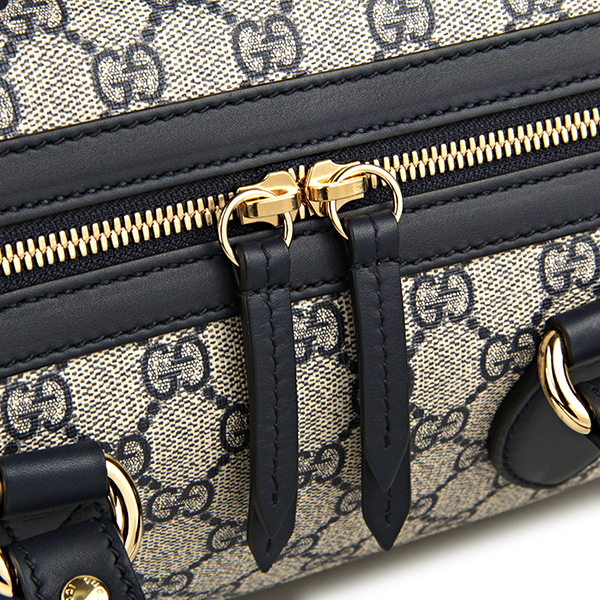 グッチコピー ハンドバッグ GUCCI 409527 KHNKG 4075 バッグ GGスプリーム トップハンドル レディース ベージュ/ブルー 青 GGパターン バイカラー エレガント - 商品画像 6