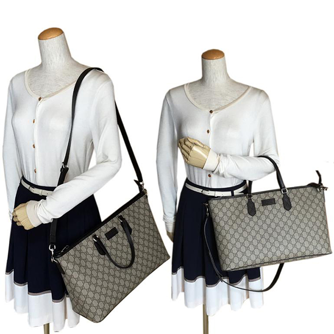 グッチ GUCCI バッグ 2way トートバッグ GGスプリームキャンバス ベージュ 410748 KGDHN 9643 - 商品画像 5