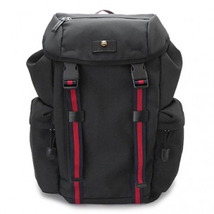 グッチスーパーコピー リュック メンズ GUCCI 429037 K1N1X 1072 バックパック ウェブ テクノキャンバス ブラック 黒 - 商品画像 2