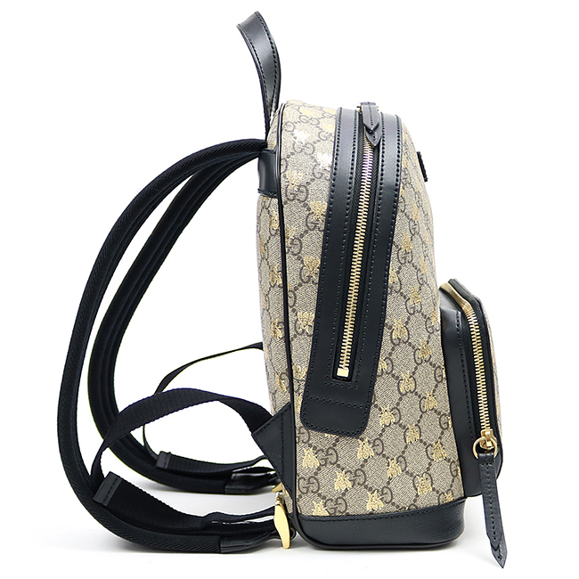 スーパーコピーグッチ 【GUCCI】 GGスプリーム キャンバス ビー バックパック ベージュ×ブラックレザー リュックサック デイパック レディース 蜂 ハチ プリント 427042 9N0AG 8319 - 商品画像 8