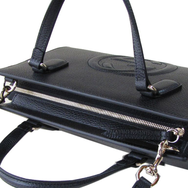 グッチコピー GUCCI 2WAY ハンドバッグ レディース ソーホー SOHO レザー ブラック A4サイズ 収納可能 431571 CAO0G 1000 - 商品画像 4
