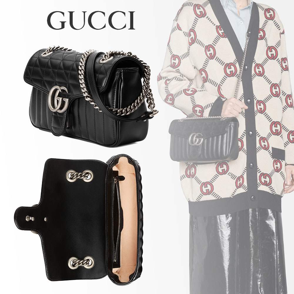 グッチコピー GUCCI GGマーモント キルティング スモール ショルダーバッグ 443497 UM8AN 1000 - 商品画像 8