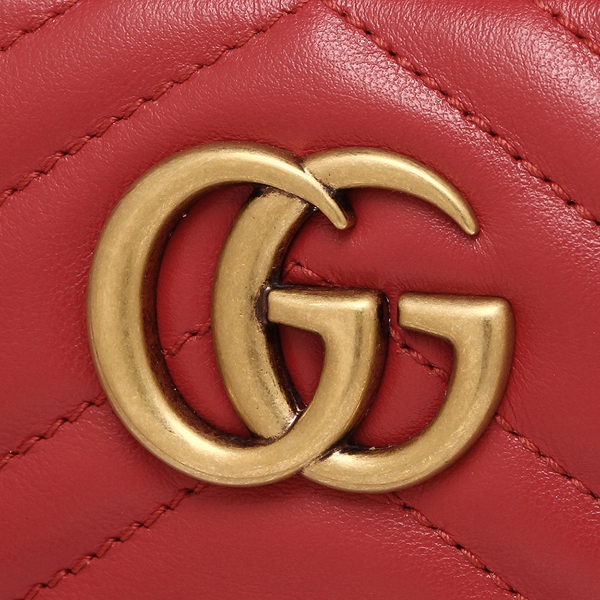 グッチ GUCCI ショルダーバッグ レディース GGマーモント レッド 448065 DTD1T 6433 - 商品画像 5