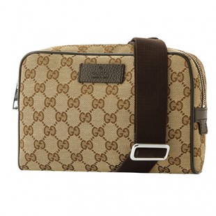 グッチコピー ウエストバッグ・ボディバッグ GUCCI 449174 KY9KN 9886 GGキャンバス GG CANVAS ユニセックス ベージュ/ダークブラウン ヒップバッグ クロスボディ GG柄 メンズ カジュアル スマート