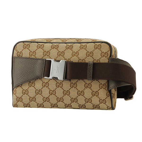 グッチコピー ウエストバッグ・ボディバッグ GUCCI 449174 KY9KN 9886 GGキャンバス GG CANVAS ユニセックス ベージュ/ダークブラウン ヒップバッグ クロスボディ GG柄 メンズ カジュアル スマート - 商品画像 4