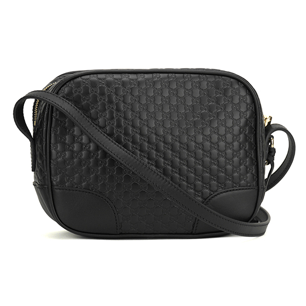 スーパーコピーグッチ ショルダーバッグ GUCCI 449413 BMJ1G 1000 マイクロ グッチシマ レディース BLACK ブラック 黒 GG 型押し クロスボディ 上品 カジュアル - 商品画像 3