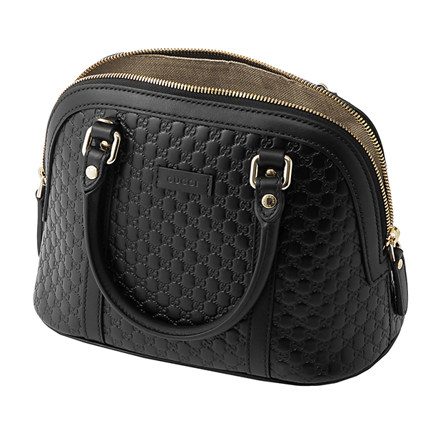 グッチ ハンドバッグ GUCCI 449654 BMJ1G 1000 マイクロ グッチ シマ レディース BLACK ブラック 黒 クロスボディ 2WAY GG 型押し エレガント - 商品画像 5