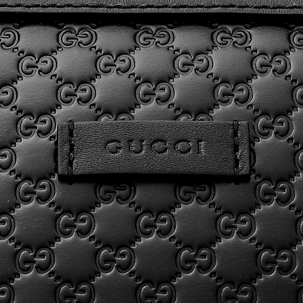 グッチ ハンドバッグ GUCCI 449654 BMJ1G 1000 マイクロ グッチ シマ レディース BLACK ブラック 黒 クロスボディ 2WAY GG 型押し エレガント - 商品画像 6