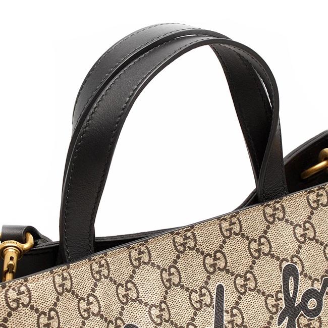 GUCCI トートバッグスーパーコピー/ショルダーバッグ ビープリント GGスプリーム BEE PRINT GG SUPREME ベージュ&ブラック 450950 K571T 8666 メンズ レディース - 商品画像 9