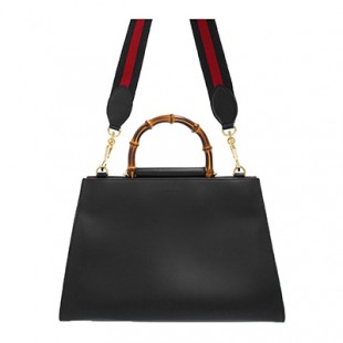 GUCCIスーパーコピー グッチ 453764 ミディアムレザートップハンドル 2wayハンドバッグ ショルダー バンブー - 商品画像 2