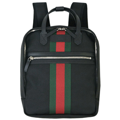 グッチスーパーコピーバッグ 495558-1060 GUCCI バックパック リュックサック パラナ ブラック ウェビング レッドxグリーン アウトレット - 商品画像 8