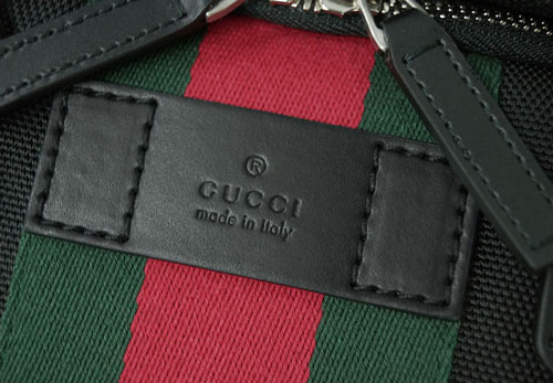 グッチスーパーコピーバッグ 495558-1060 GUCCI バックパック リュックサック パラナ ブラック ウェビング レッドxグリーン アウトレット - 商品画像 6