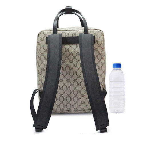 グッチ リュックサック 495558 K9R5N 9692 GUCCI バックパック GG柄 PVC キャンバス ベージュ×ブラック - 商品画像 4
