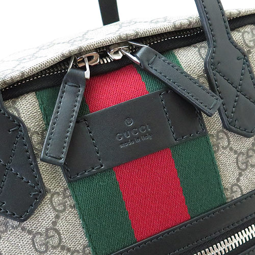 グッチ リュックサック 495558 K9R5N 9692 GUCCI バックパック GG柄 PVC キャンバス ベージュ×ブラック - 商品画像 1