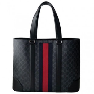 グッチコピー GUCCI バッグ メンズ GGスプリーム ウェブ トートバッグ ブラック 495560 9F2YN 1095