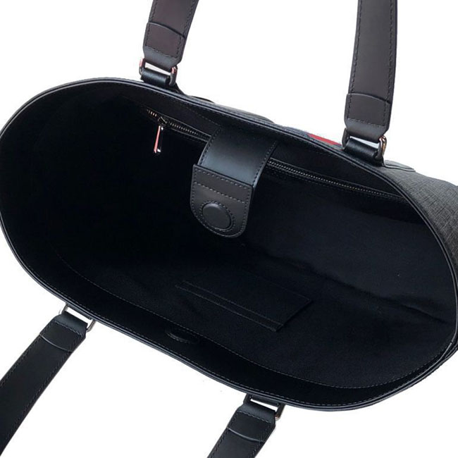 グッチコピー GUCCI バッグ メンズ GGスプリーム ウェブ トートバッグ ブラック 495560 9F2YN 1095 - 商品画像 4