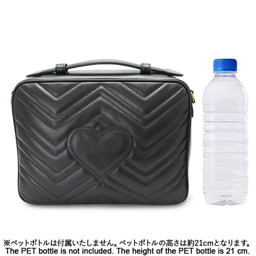 グッチ ショルダーバッグ GUCCI 498100 DTDPT 8975 レディース ハンドバッグ スモール GGマーモント レザー ブラック 黒 - 商品画像 8