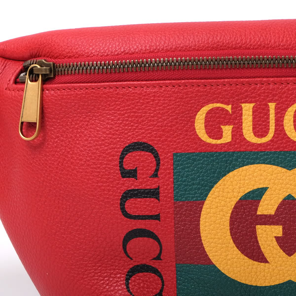 グッチコピー GUCCI ロゴ レザー ボディバッグ ウエストバッグ ベルトバッグ レッド系 [メンズ] 530412 0GDCT 6463 - 商品画像 6