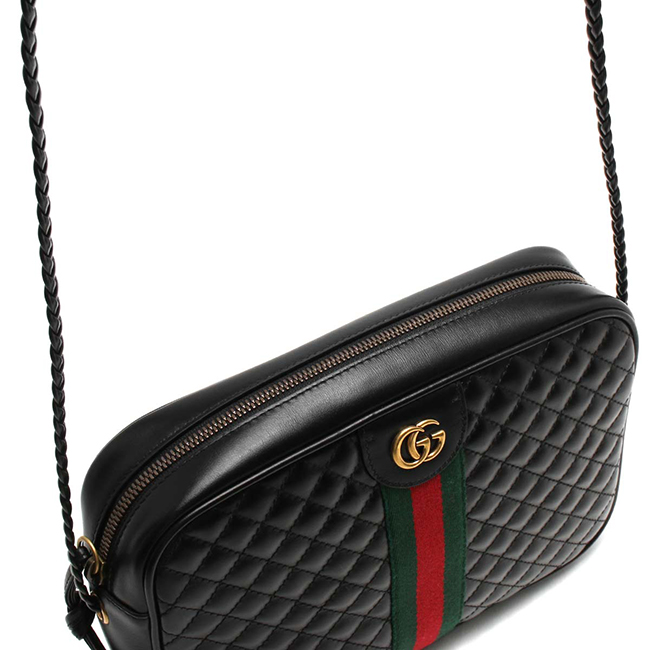 スーパーコピーグッチ GUCCI ショルダーバッグ GGマーモント/GG MARMONT キルティング スモール/QUILTING SMALL ブラック&グリーン&レッド 541051 0YKMT 1060 - 商品画像 9