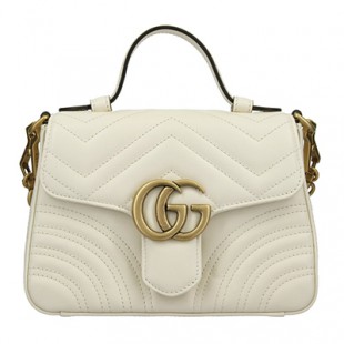 GUCCIスーパーコピー グッチ ハンドバッグ レディース GGマーモント ホワイト 547260 DTDIT 9022
