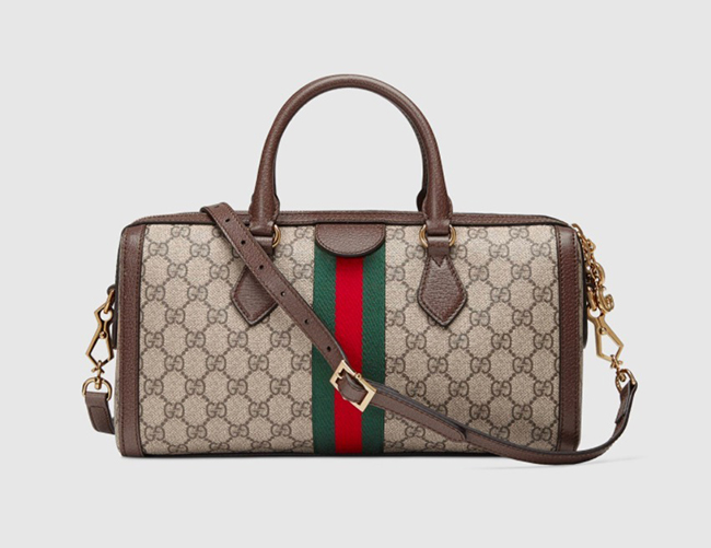 GUCCI グッチ エンボスロゴラゲージタグ付きボストンバッグ GG柄 ベージュ×ブラウン ショルダーバッグ ハンドバッグ 547953 9C2ST 8746 - 商品画像 8