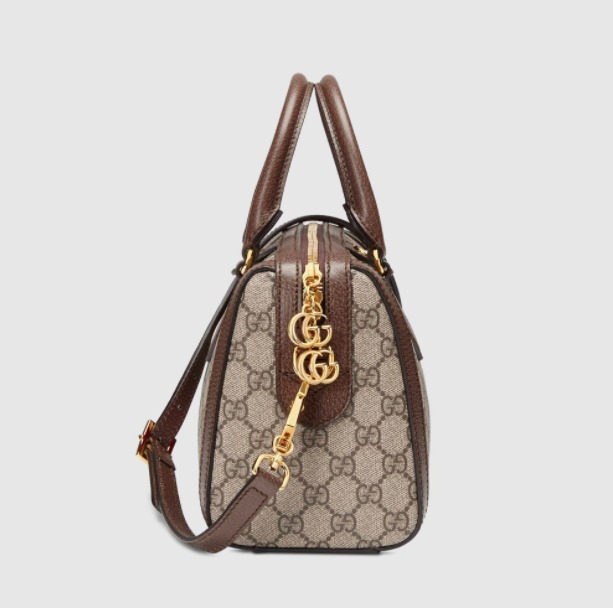 GUCCI グッチ エンボスロゴラゲージタグ付きボストンバッグ GG柄 ベージュ×ブラウン ショルダーバッグ ハンドバッグ 547953 9C2ST 8746 - 商品画像 5