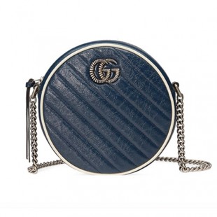 GUCCI GGマーモント ラウンドショルダーバッグ ミニ 550154 0OLFN 9652