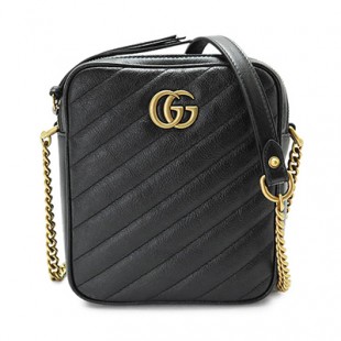 グッチコピー ショルダーバッグ 550155 0OLFT 1000 GUCCI ポシェット GG MARMONT/GGマーモント キルティング レザー ブラック