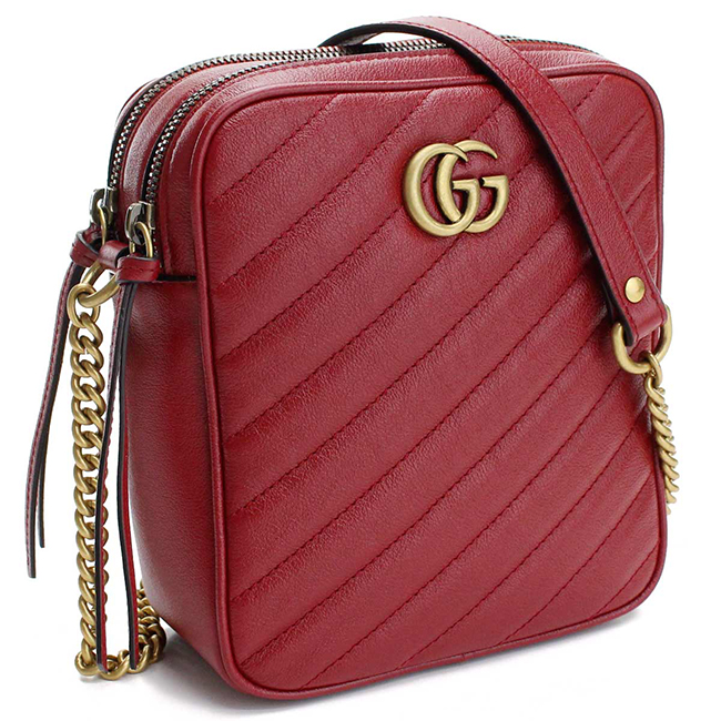 GUCCIスーパーコピー GG MARMONT 2.0 GGマーモント2.0 斜め掛け ショルダーバッグ 550155 0OLFT 6438 レッド系 レディース - 商品画像 3