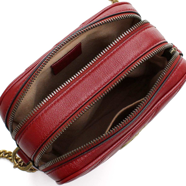 GUCCIスーパーコピー GG MARMONT 2.0 GGマーモント2.0 斜め掛け ショルダーバッグ 550155 0OLFT 6438 レッド系 レディース - 商品画像 4