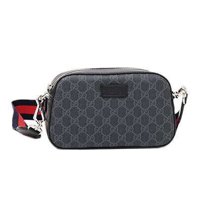 グッチコピー GUCCI GGスプリームキャンバス ショルダーバッグ クラッチ ブラック×グレー [メンズ] 574886 K5RLN 1095 - 商品画像 5