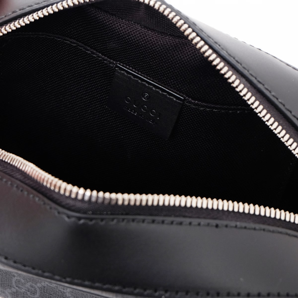 グッチコピー GUCCI GGスプリームキャンバス ショルダーバッグ クラッチ ブラック×グレー [メンズ] 574886 K5RLN 1095 - 商品画像 3