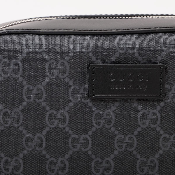 グッチコピー GUCCI GGスプリームキャンバス ショルダーバッグ クラッチ ブラック×グレー [メンズ] 574886 K5RLN 1095 - 商品画像 6