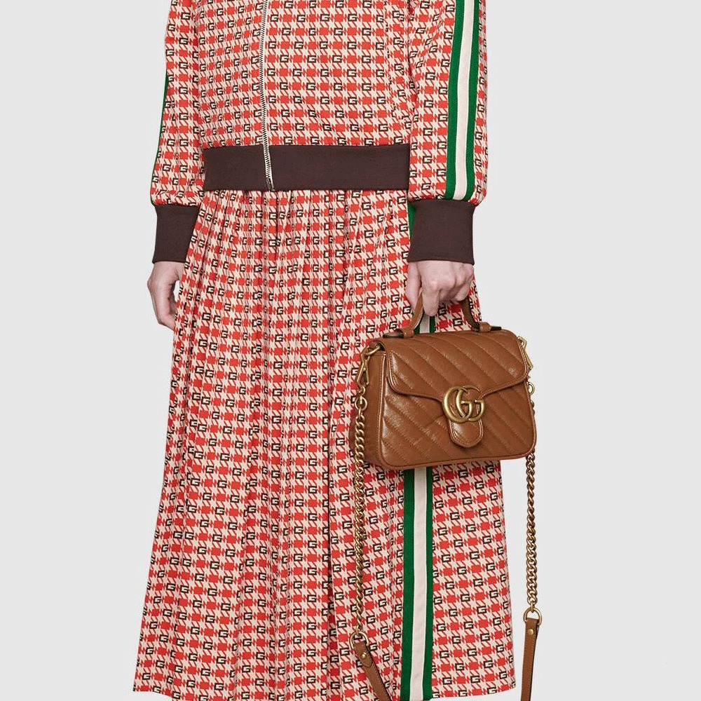 グッチ GUCCI GGマーモント ミニ トップ ハンドルバッグ 583571 0OLFT 2535 - 商品画像 8