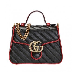 グッチ GUCCI GGマーモント ミニ トップ ハンドルバッグ 583571 0OLFX 8277 - 商品画像 2