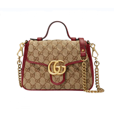 グッチスーパーコピー GUCCI GGマーモント ミニ トップハンドル バッグ 583571 HVKEG 8561 - 商品画像 8