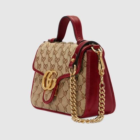 グッチスーパーコピー GUCCI GGマーモント ミニ トップハンドル バッグ 583571 HVKEG 8561 - 商品画像 3