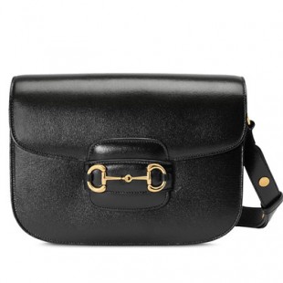 GUCCIコピー グッチ ホースビット ショルダー バッグ ブラック 602204 1DB0G 1000