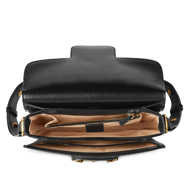 GUCCIコピー グッチ ホースビット ショルダー バッグ ブラック 602204 1DB0G 1000 - 商品画像 5