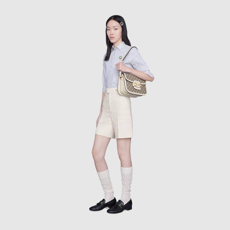 グッチスーパーコピー Gucci 1955 ホースビット ショルダーバッグ ホワイト602204 92TCG 9761 - 商品画像 5