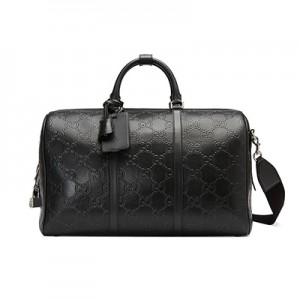 グッチスーパーコピー GUCCI GGエンボス ダッフルバッグ ボストンバッグ ブラック 625768 1W3CN 1000