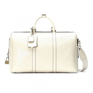 グッチ GUCCI GGエンボス ダッフルバッグ ボストンバッグ ホワイト 625768 1W3CN 9022