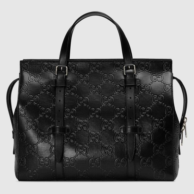 グッチスーパーコピー GUCCI GGエンボス トートバッグ レザー 625774 1W3AN 1000 ブラック - 商品画像 4