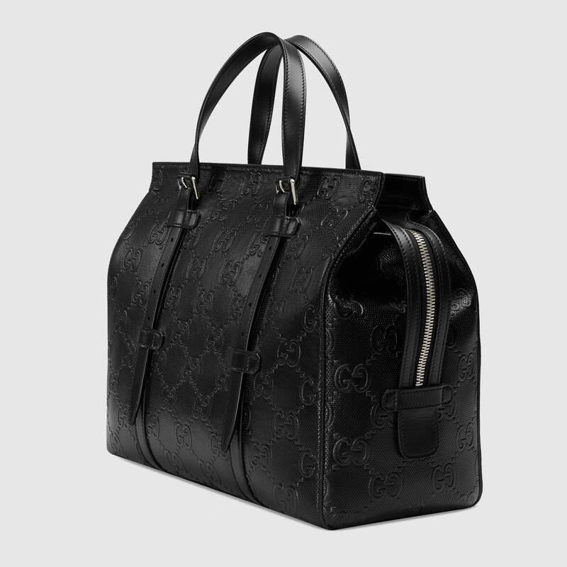 グッチスーパーコピー GUCCI GGエンボス トートバッグ レザー 625774 1W3AN 1000 ブラック - 商品画像 7