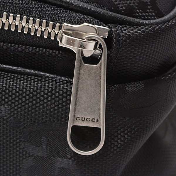 GUCCI グッチ オフサグリッドGGナイロンレザーショルダーバッグ 625850 H9HAN 1000 - 商品画像 6