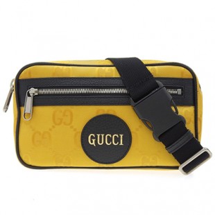 グッチ GUCCI Off Tha Grid ベルトバッグ ボディバッグ 再生ナイロン×レザー イエロー 631341 H9HBN 7673