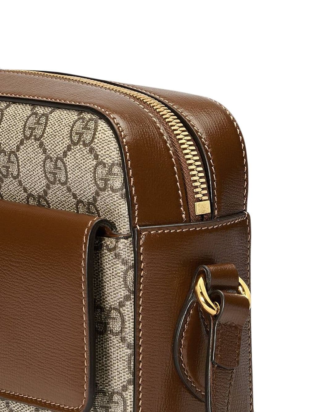 グッチコピー GUCCI ホースビット1955 スモールショルダーバッグ 645454 92TCG 8563 GGスプリームキャンバス ベージュ&ブラウン - 商品画像 4