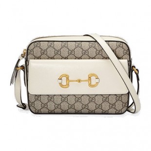 グッチスーパーコピー GUCCI ホースビット1955 スモールショルダーバッグ 645454 92TCG 9761 GGスプリームキャンバス ベージュ&ホワイト - 商品画像 2